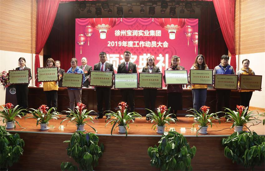 米兰官方网站,米兰milan(中国)2019年度工作动员大会---集团公司领导为先进单位和先进个人代表颁奖
