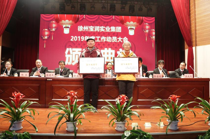 米兰官方网站,米兰milan(中国)2019年度工作动员大会---集团公司领导为先进单位和先进个人代表颁奖